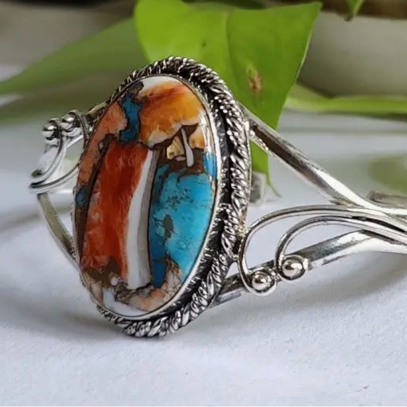 Vibrant multicolor silver plated bracelet - Picture 3 of 5